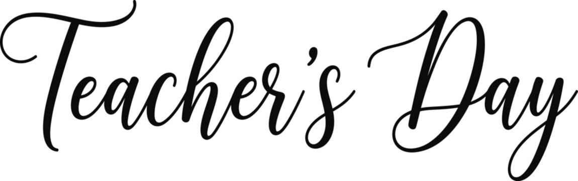 Elegant teacher's day greeting card design