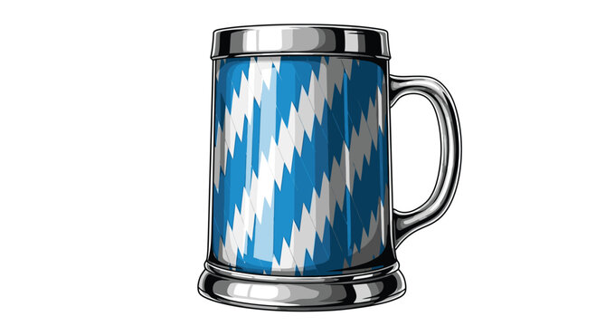 Traditional German Beer Mug Tankard.
