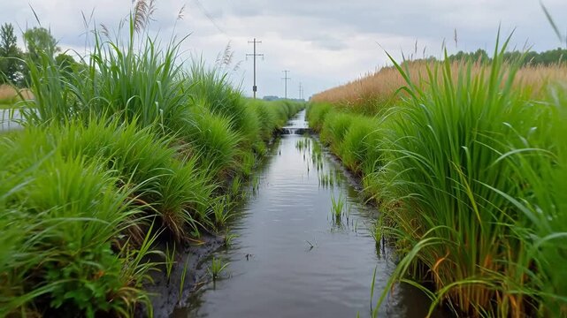 Nature's Filter: Rainwater Purified in a Roadside Bioretention Basin