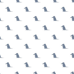 Fototapeta premium Cartoon elephants creating a playful children's background or textile print