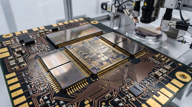 Advanced Semiconductor Chip Packaging with Silicon Dies on High Density Substrate