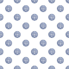 Obraz premium Pickleball balls creating a repeating pattern for sports design