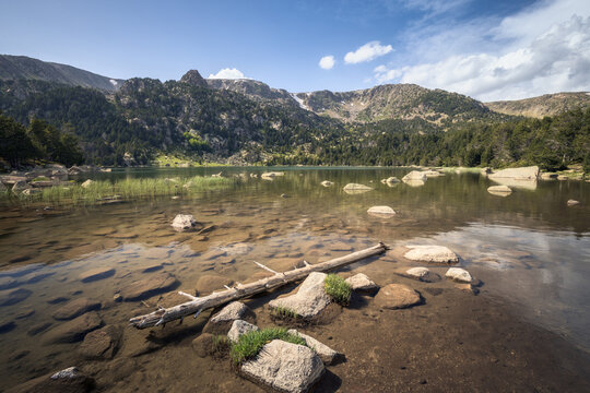 Breathtaking View of Malniu Lake in Cerdanya, Catalonia
