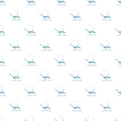 Fototapeta premium Dental chairs repeat in a seamless pattern, representing odontology and oral care