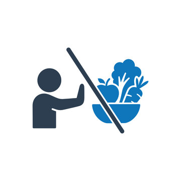 Rejecting Healthy Food Habit icon