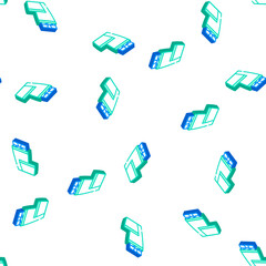 Fototapeta premium thermos tool isometric seamless pattern. thermos tool sign illustration