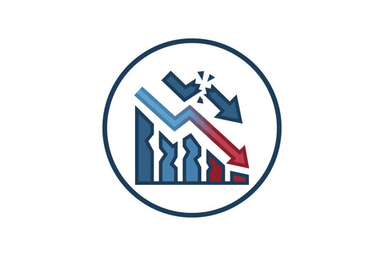 Declining Financial Chart Icon