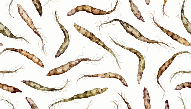 Abstract watercolor garden yam background texture