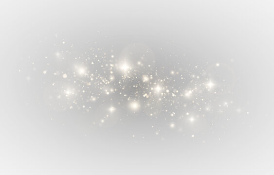 Magical Starlight Dust. Glowing Sparkle Particle.
