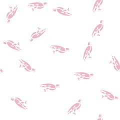 Fototapeta premium eagle bird glyph vector seamless pattern. eagle bird signthin illustration