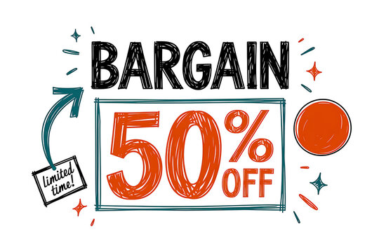 Bargain 50 Percent Off Limited Time Offer With Arrow and Stars (46) stock