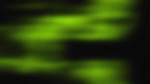 Abstract grainy green gradient background with blurry soft waves