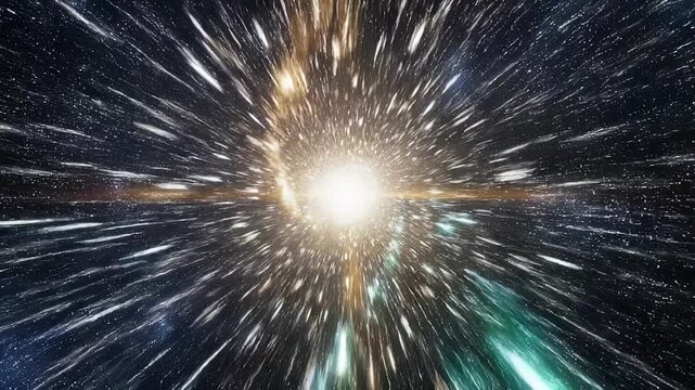 Stunning cosmic spiral galaxy with dynamic starburst effect in deep space vibrant colors