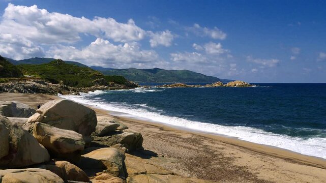 Korsika, Strand von Liamone.
