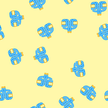 prusik knot nautical vector seamless pattern prusik knot nautical sign illustration