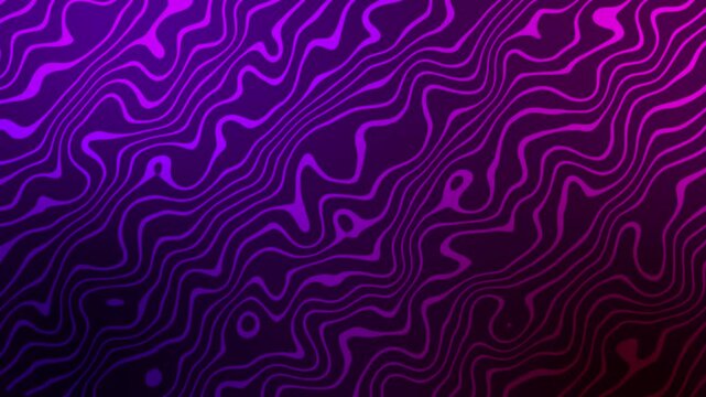Abstract topographic-like wavy lines background animation, layered contour pattern with organic rounded shapes