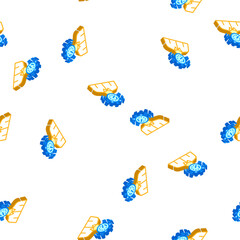 Fototapeta premium deadline time limit isometric seamless pattern. deadline time limit sign illustration