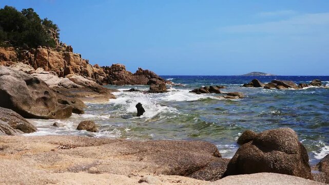 Korsika, am Strand von Tamaricciu.
