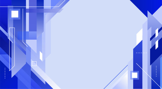 Blue geometric, tech-style background; modern flat vector design.