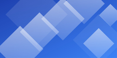 Fototapeta premium Abstract blue background with overlapping translucent squares arranged in a diagonal pattern for modern design layouts