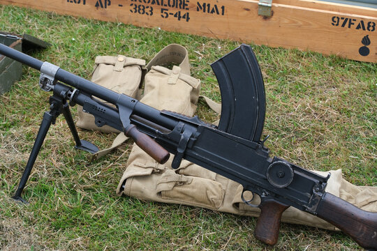 The Bren gun (Brno-Enfield) was a series of light machine guns (LMG) made by the United Kingdom in the 1930s and used in various roles until 1992.