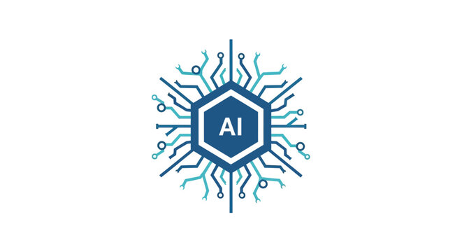 Artificial Intelligence Technology Logo Design.