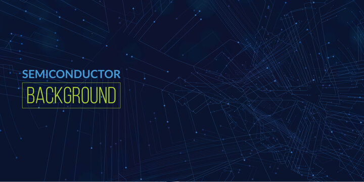 Digital hardware concept semiconductor background artwork
