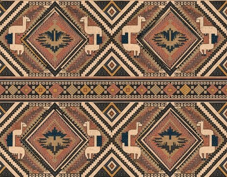 Decorative Peru heritage pattern