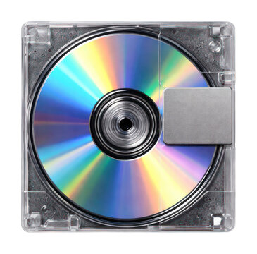 PNG Colorful compact disc in case.