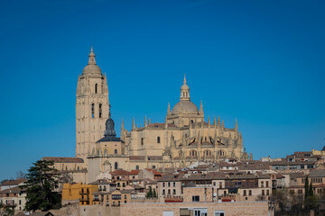 Obraz premium Vista panorámica de Segovia