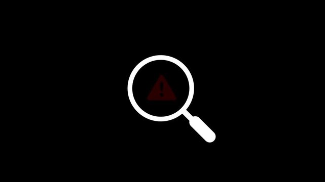 Magnifying search icon with with home icon. Searching home with magnifying glass. Clean, focused design for property search.