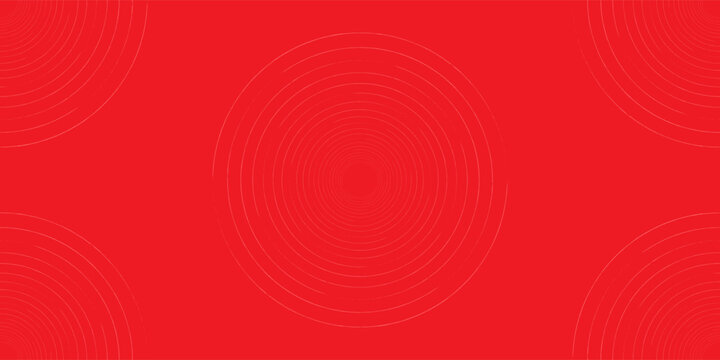A collection of red concentric circles. A collection of radial sound waves or sonar rings. A collection of radar symbols, targets, dashed lines, and halftones.