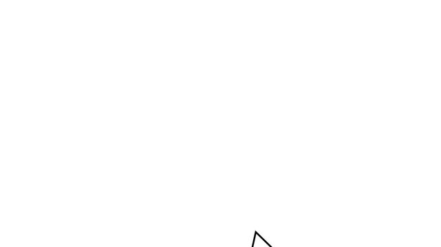 Click icon. Pointer hand cursor clicking with spark animation on chroma key background.