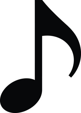 Large eighth note musical symbol for music and sound design