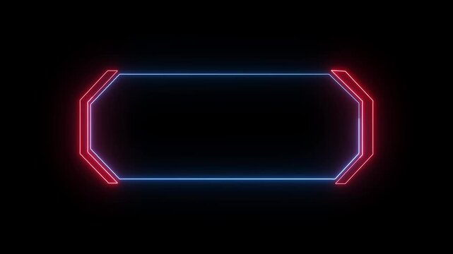 Hud hexagonal frame pulses dual color information metrics online. Layouts apply a futuristic hud hexagonal frame monitoring design. Loop a hud hexagonal frame data chart view.