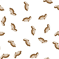Fototapeta premium bat zoo animal isometric seamless pattern. bat zoo animal sign illustration