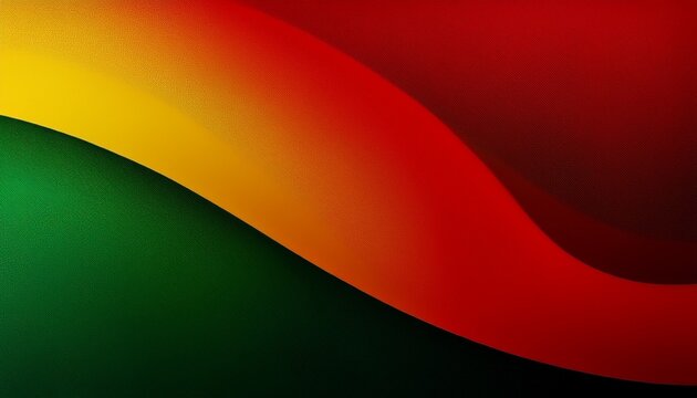 Mesh Gradient With Grain Texture Red Green Yellow Colors Abstract Banner Black History Month Juneteenth