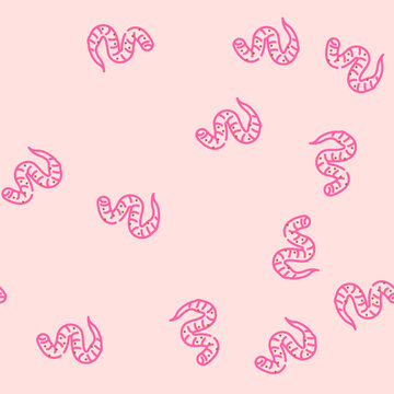 roundworm parasite vector seamless pattern roundworm parasite sign illustration