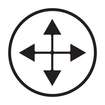 Simple navigation arrow outlines with modern vector design for software and application interfaces