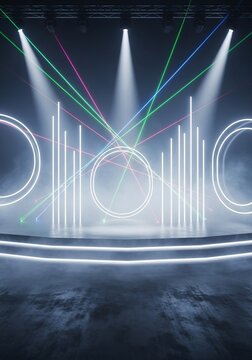 Echoes of Light: A Neon Dreamscape