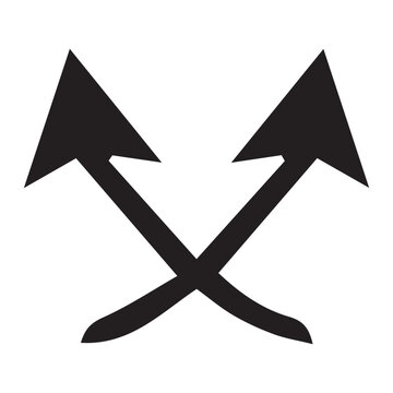 Bold directional arrow vector
