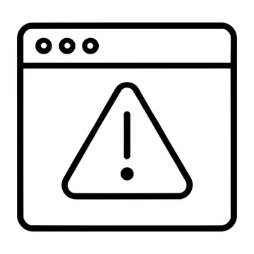 Error Message Line Icon