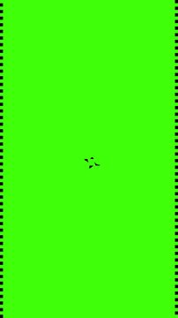 Serrated Vertical Circle Wipe Transition for Social Content Reveal with Green Screen Keying Alpha Mask 4k video