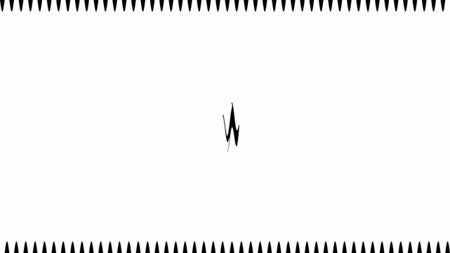 Serrated Radial Wipe Transition Mask Monochrome Alpha Matte for Dynamic Scene Overlays 4k video