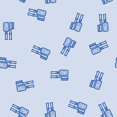 Fototapeta premium duster car care line seamless pattern duster car care thin line illustration