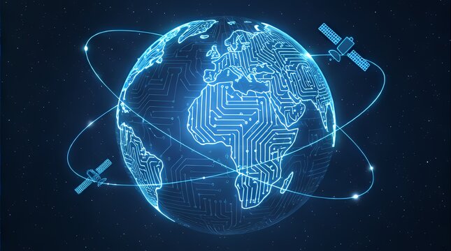 Global Circuit: Satellite-Connected Digital Earth Technology