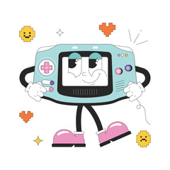 Video Game Retro Vector Illustration Eps 10 File © Optima GFX
