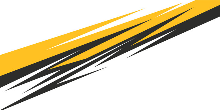 Two side background separated with spikes line pattern