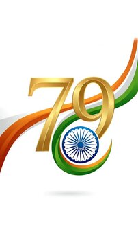 Celebrating 79th Independence Day with patriotic themes and vibrant national colors