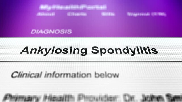  Generic Health Portal with Hip Health Problem Diagnosis - Ankylosing Spondylitis